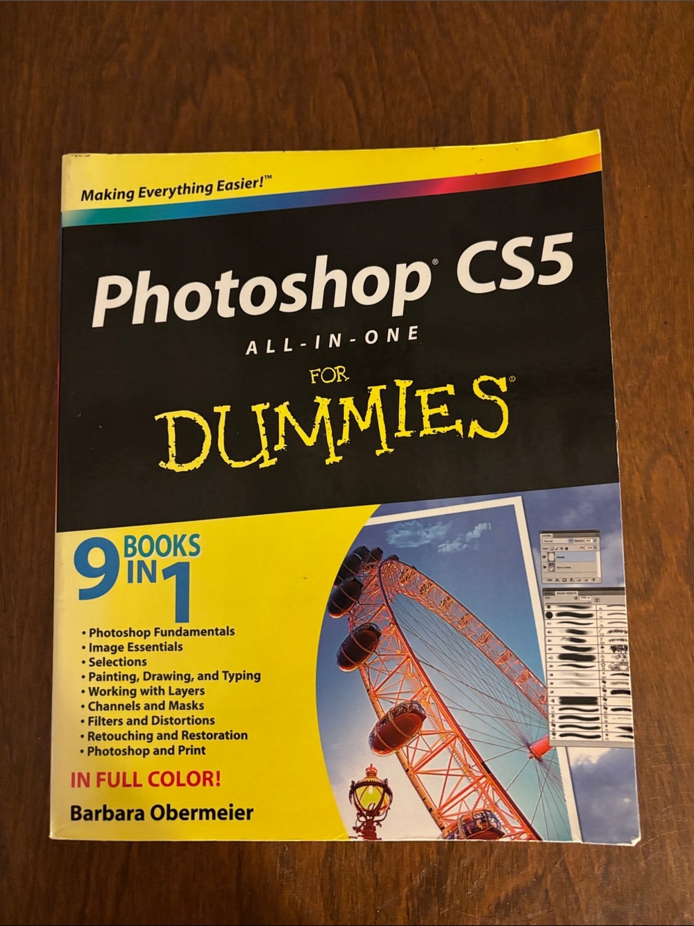 Photoshop CS5 For Dummies Book - Yellow & Black Cover